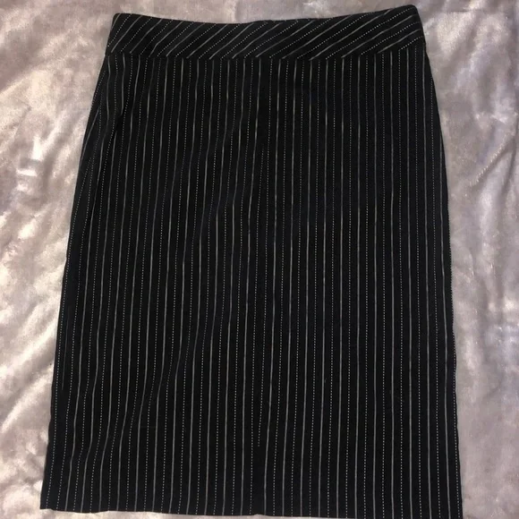 Pinstriped Pencil Skirt - Picture 2 of 5